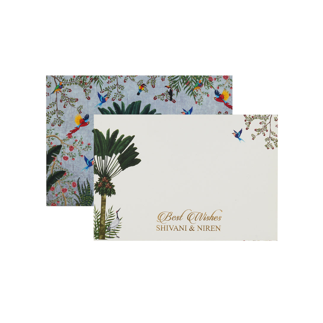 Tropical Grey Note Card