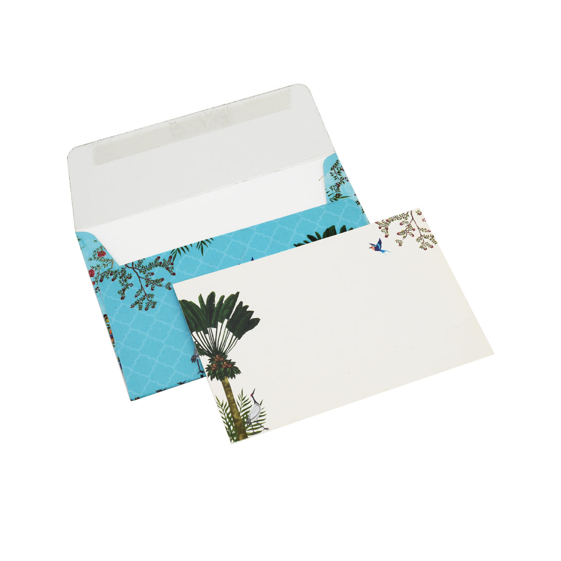 Tropical Blue Note Card