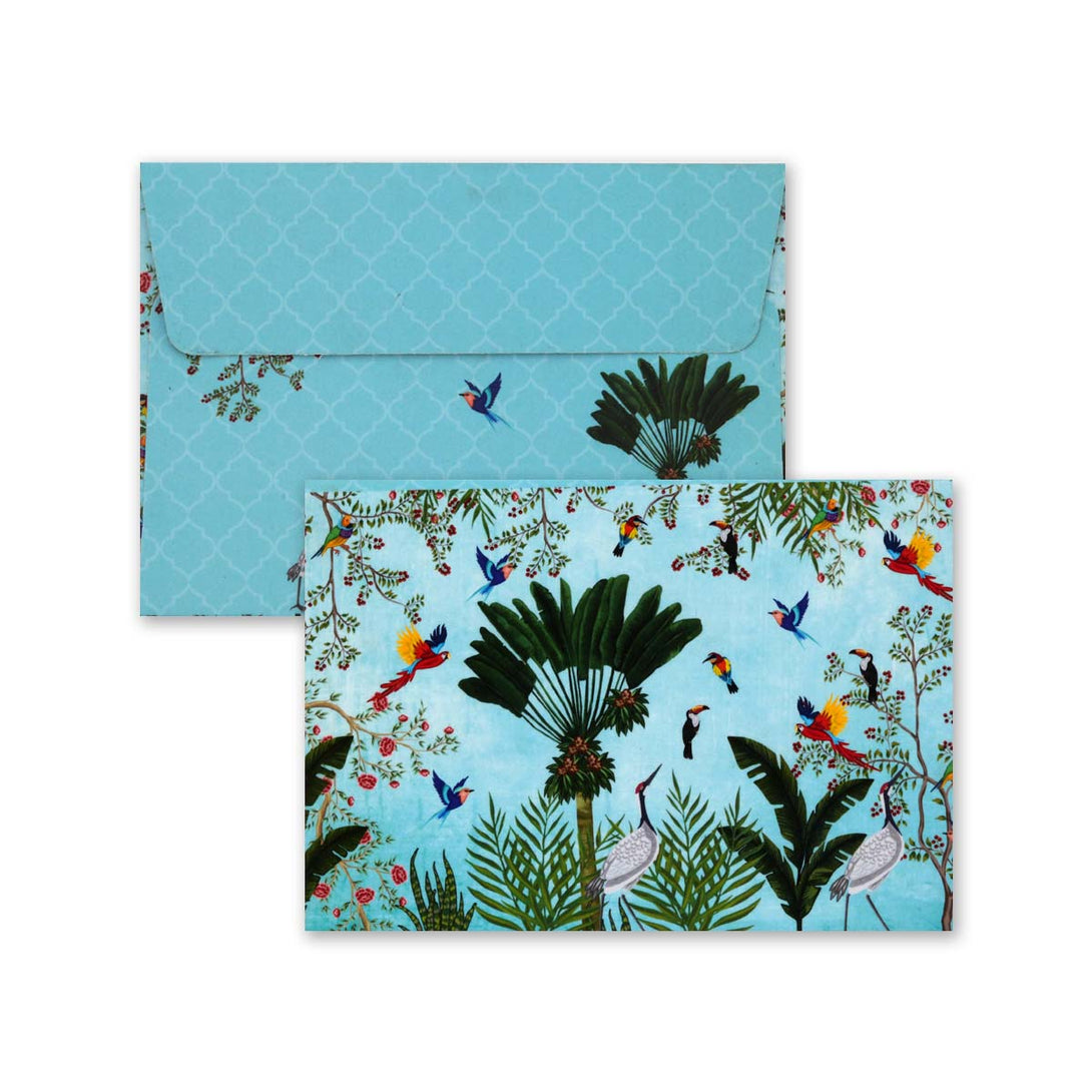 Tropical Blue Note Card