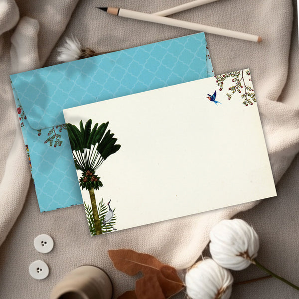 Tropical Blue Note Card